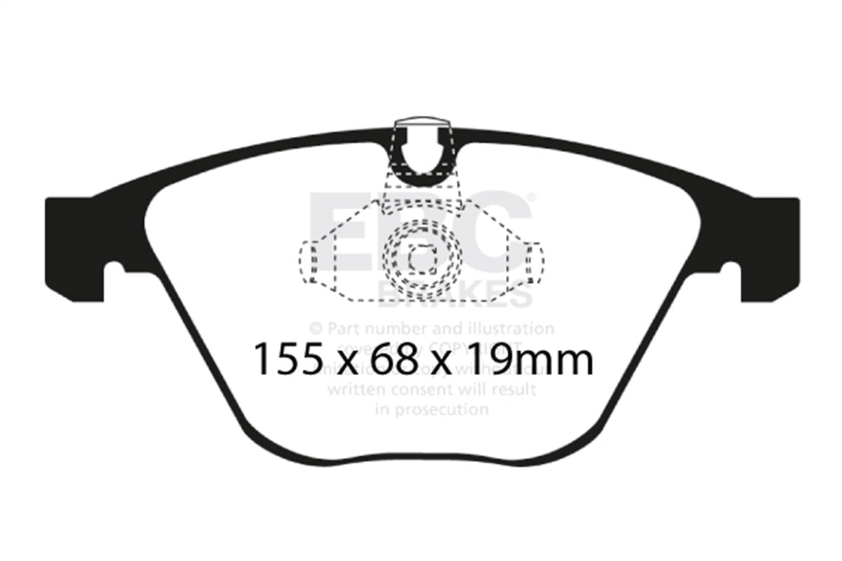 EBC Brakes - Greenstuff 2000 Series Sport Brake Pads - DP21449