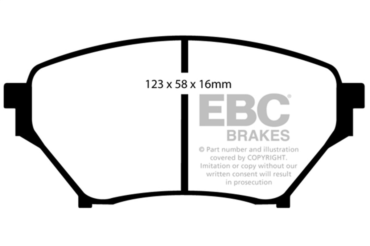 EBC Brakes - Redstuff Ceramic Low Dust Brake Pads - DP31452C
