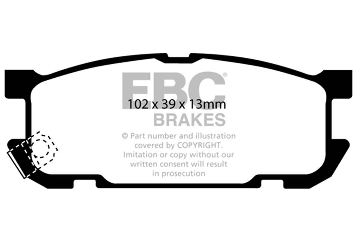 EBC Brakes - Greenstuff 2000 Series Sport Brake Pads - DP21453