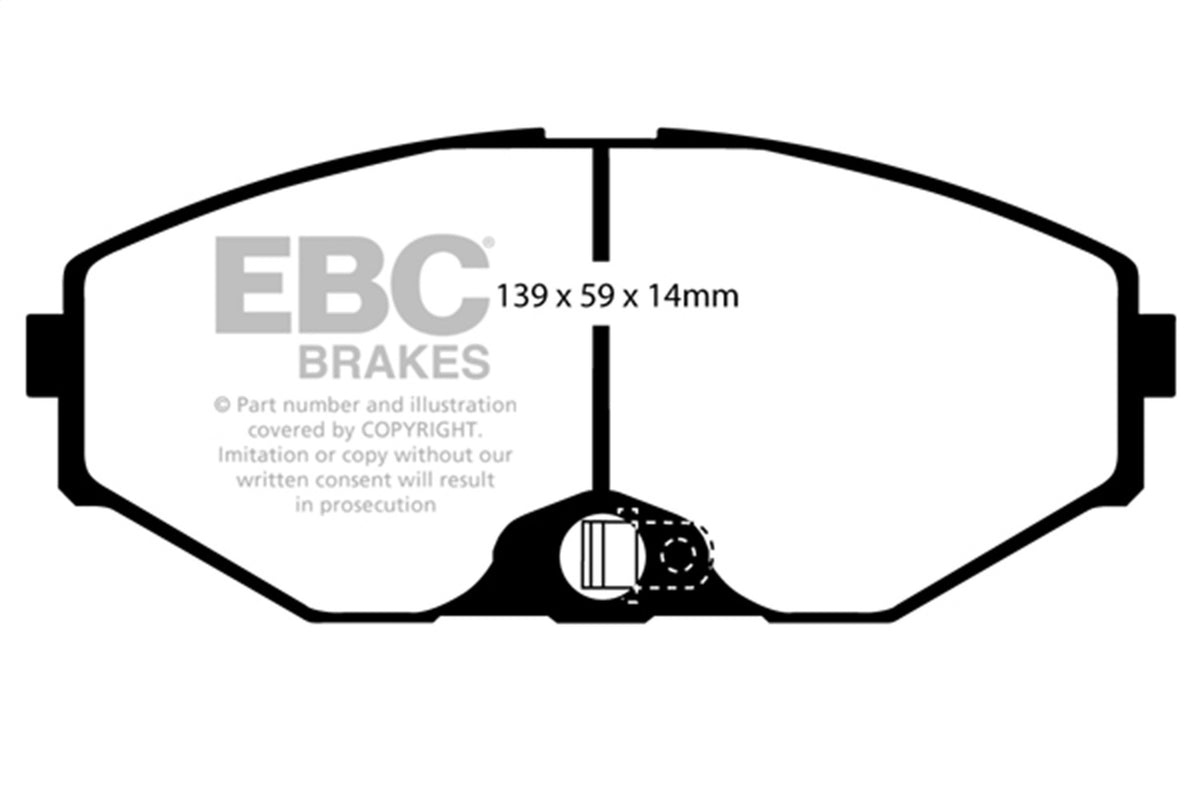 EBC Brakes - Redstuff Ceramic Low Dust Brake Pads - DP31471C
