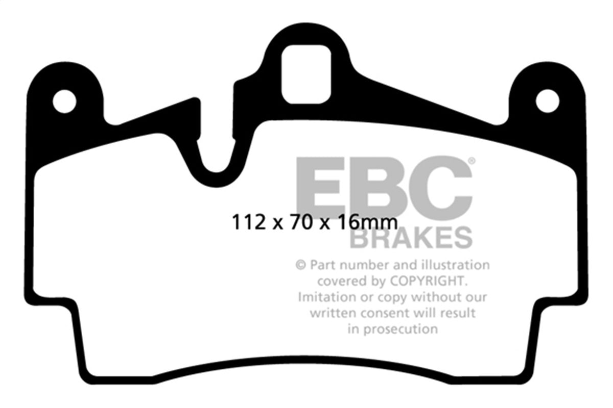 EBC Brakes - Redstuff Ceramic Low Dust Brake Pads - DP31474C
