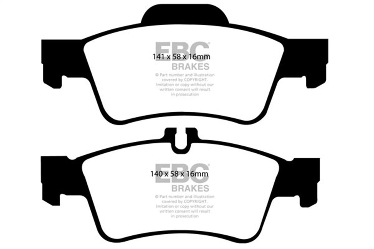EBC Brakes - Redstuff Ceramic Low Dust Brake Pads - DP31491C