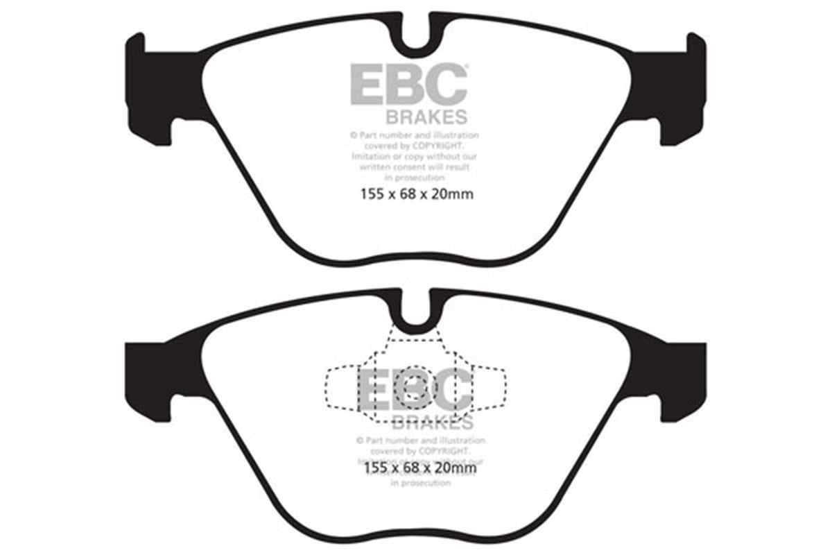 EBC Brakes - Redstuff Ceramic Low Dust Brake Pads - DP31512C