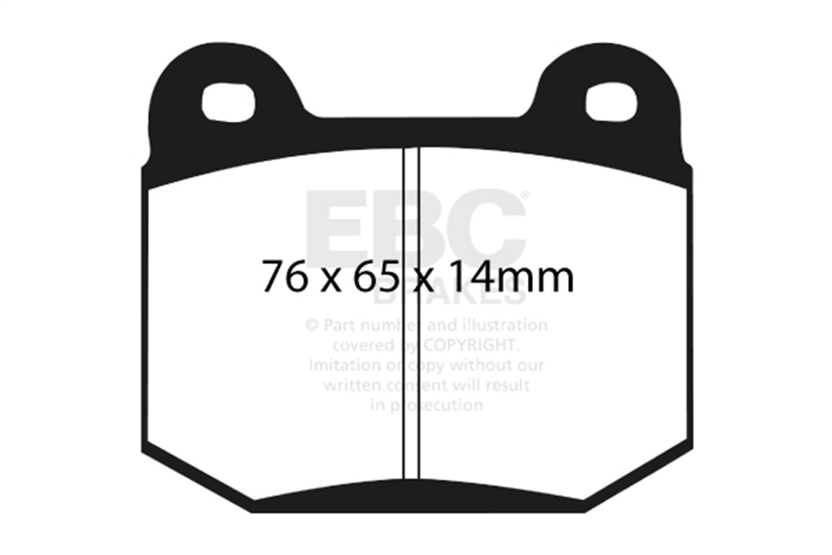 EBC Brakes - Yellowstuff Street And Track Brake Pads - DP41538R