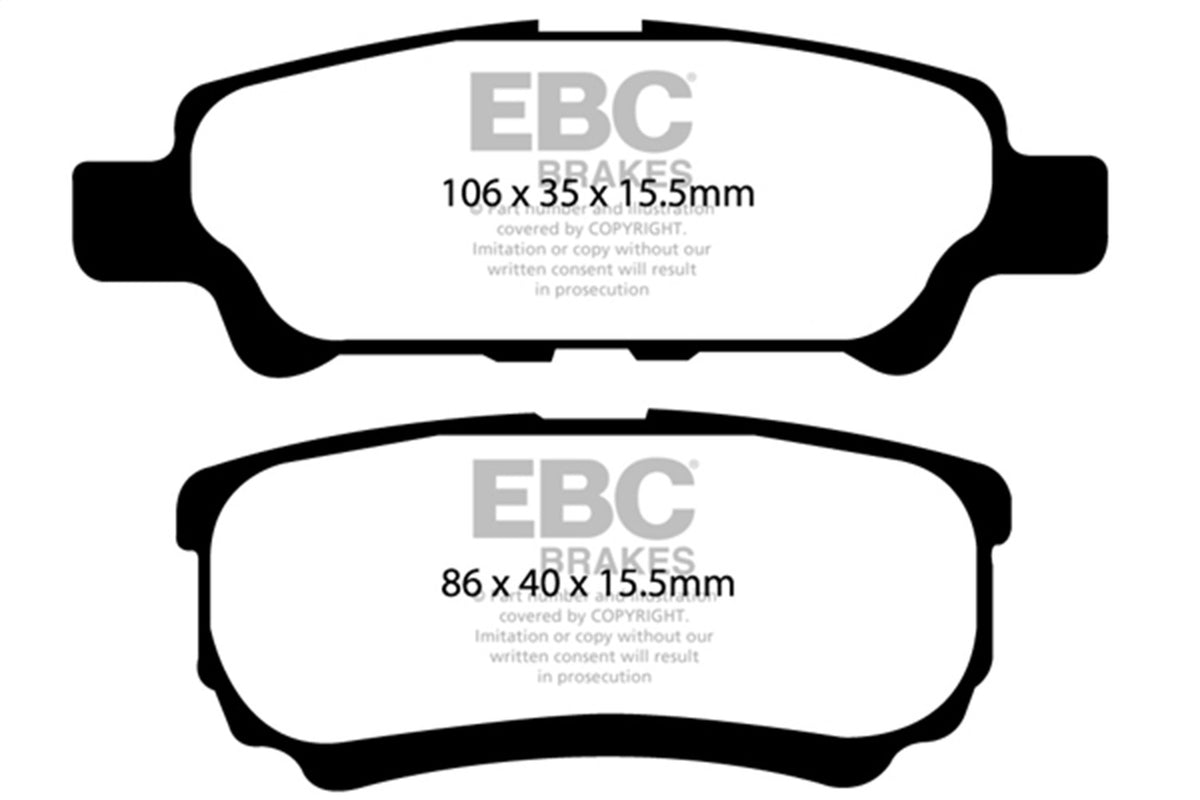 EBC Brakes - 6000 Series Greenstuff Truck/SUV Brakes Disc Pads - DP61563