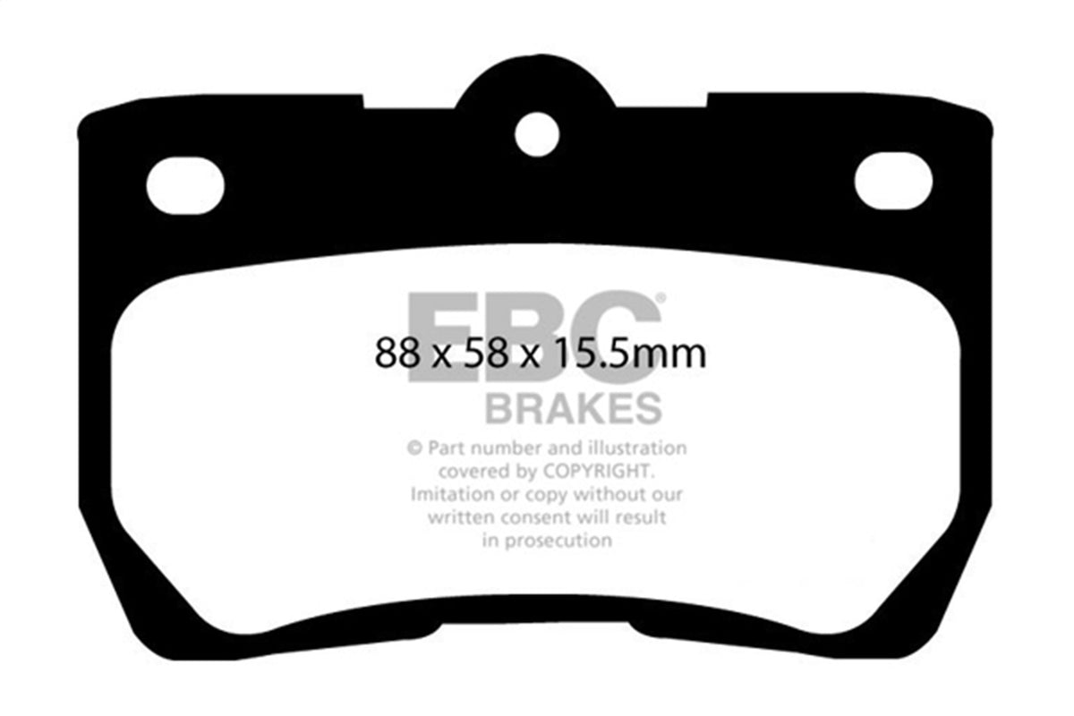 EBC Brakes - Redstuff Ceramic Low Dust Brake Pads - DP31586C