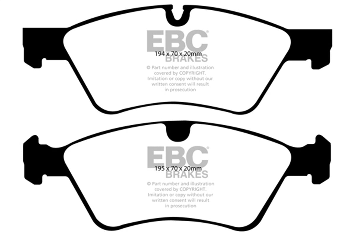 EBC Brakes - Redstuff Ceramic Low Dust Brake Pads - DP31592C