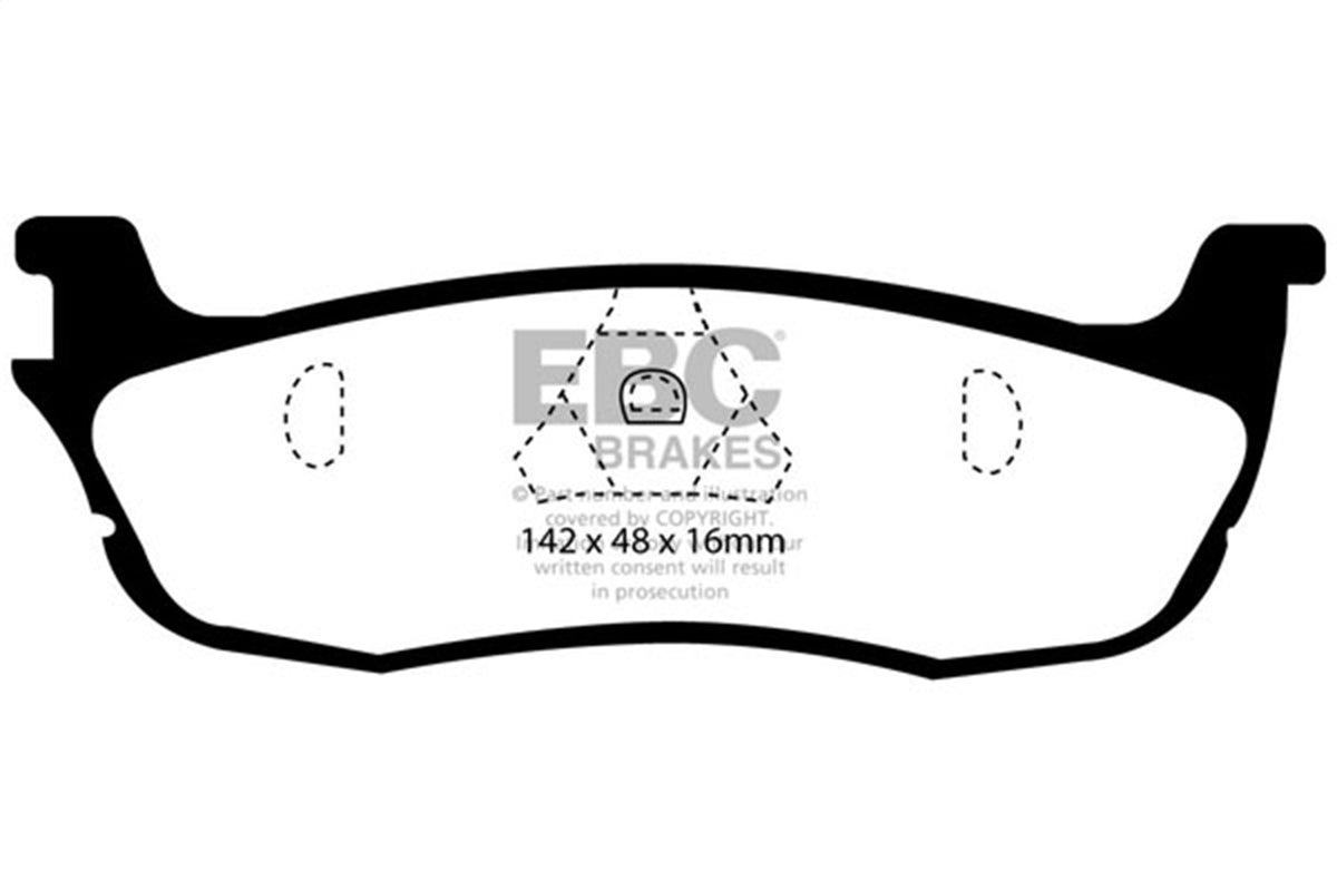 EBC Brakes - 6000 Series Greenstuff Truck/SUV Brakes Disc Pads - DP61601