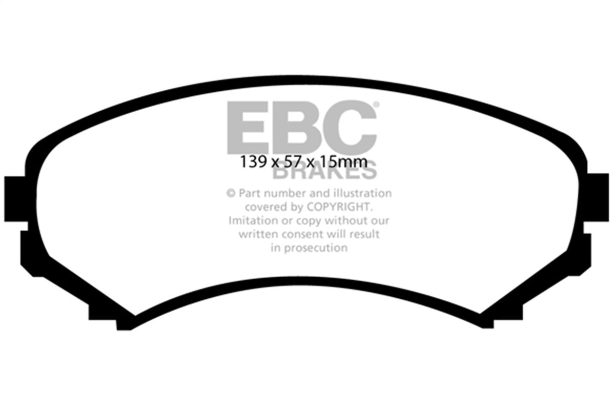 EBC Brakes - 6000 Series Greenstuff Truck/SUV Brakes Disc Pads - DP61619