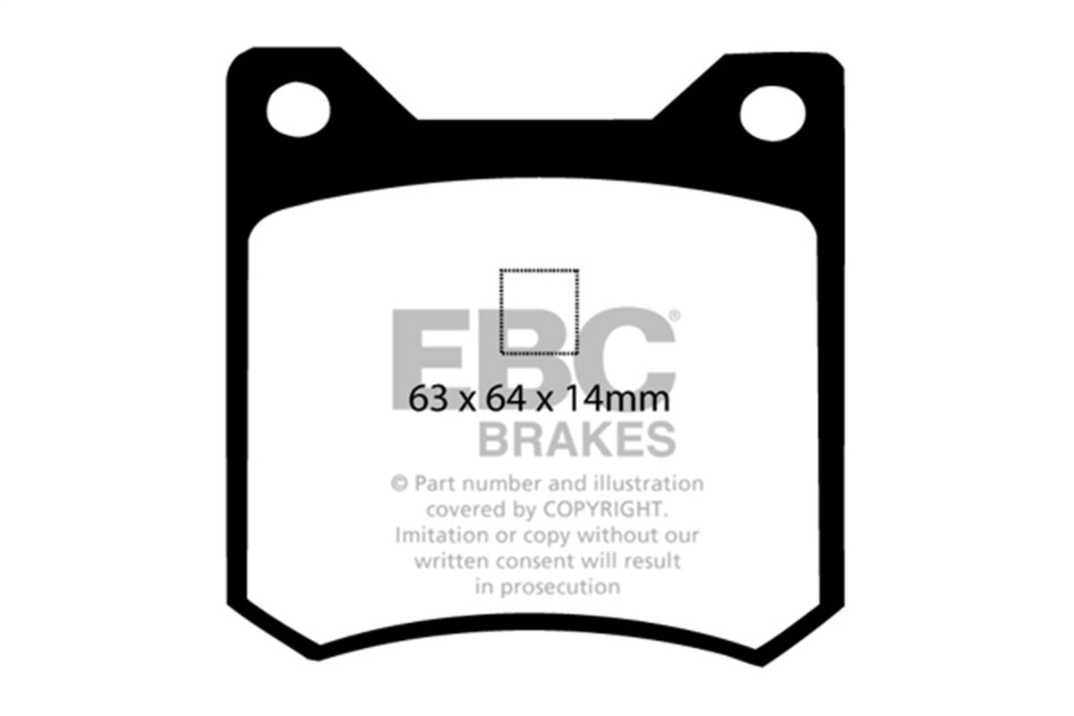 EBC Brakes - Redstuff Ceramic Low Dust Brake Pads - DP3162C