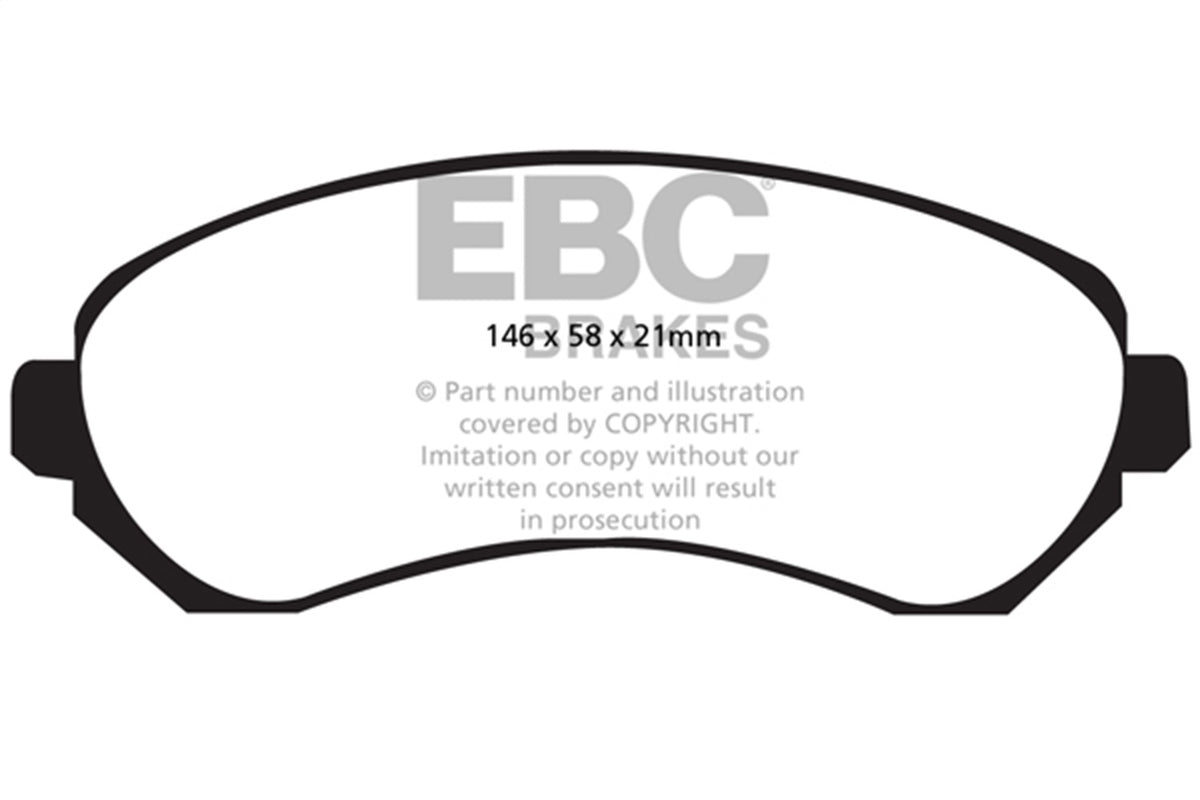 EBC Brakes - 6000 Series Greenstuff Truck/SUV Brakes Disc Pads - DP61628