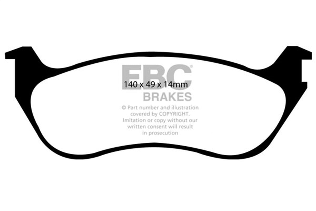 EBC Brakes - 6000 Series Greenstuff Truck/SUV Brakes Disc Pads - DP61631