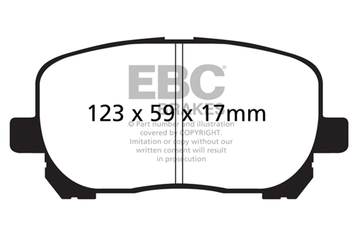 EBC Brakes - Greenstuff 2000 Series Sport Brake Pads - DP21637