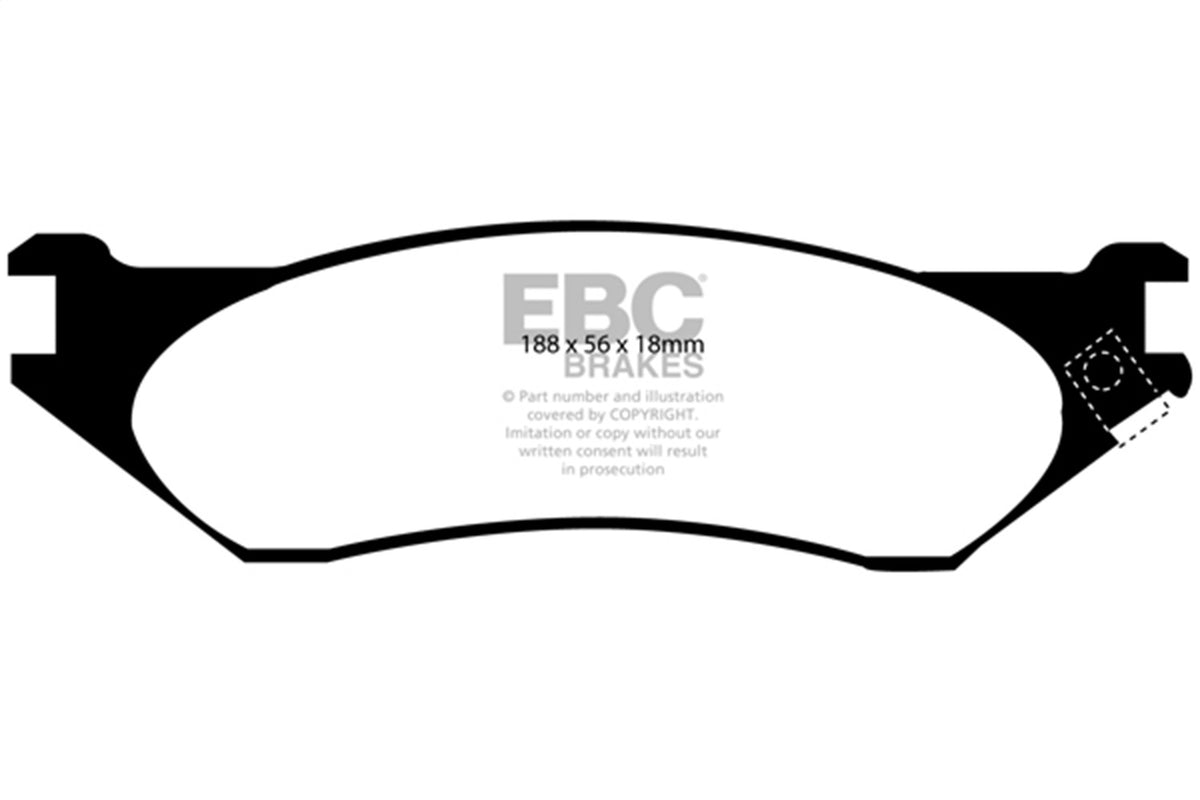 EBC Brakes - 6000 Series Greenstuff Truck/SUV Brakes Disc Pads - DP61638