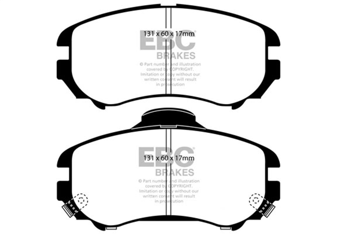EBC Brakes - Redstuff Ceramic Low Dust Brake Pads - DP31643C