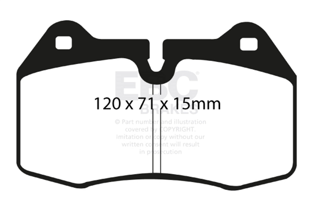 EBC Brakes - Redstuff Ceramic Low Dust Brake Pads - DP31644C