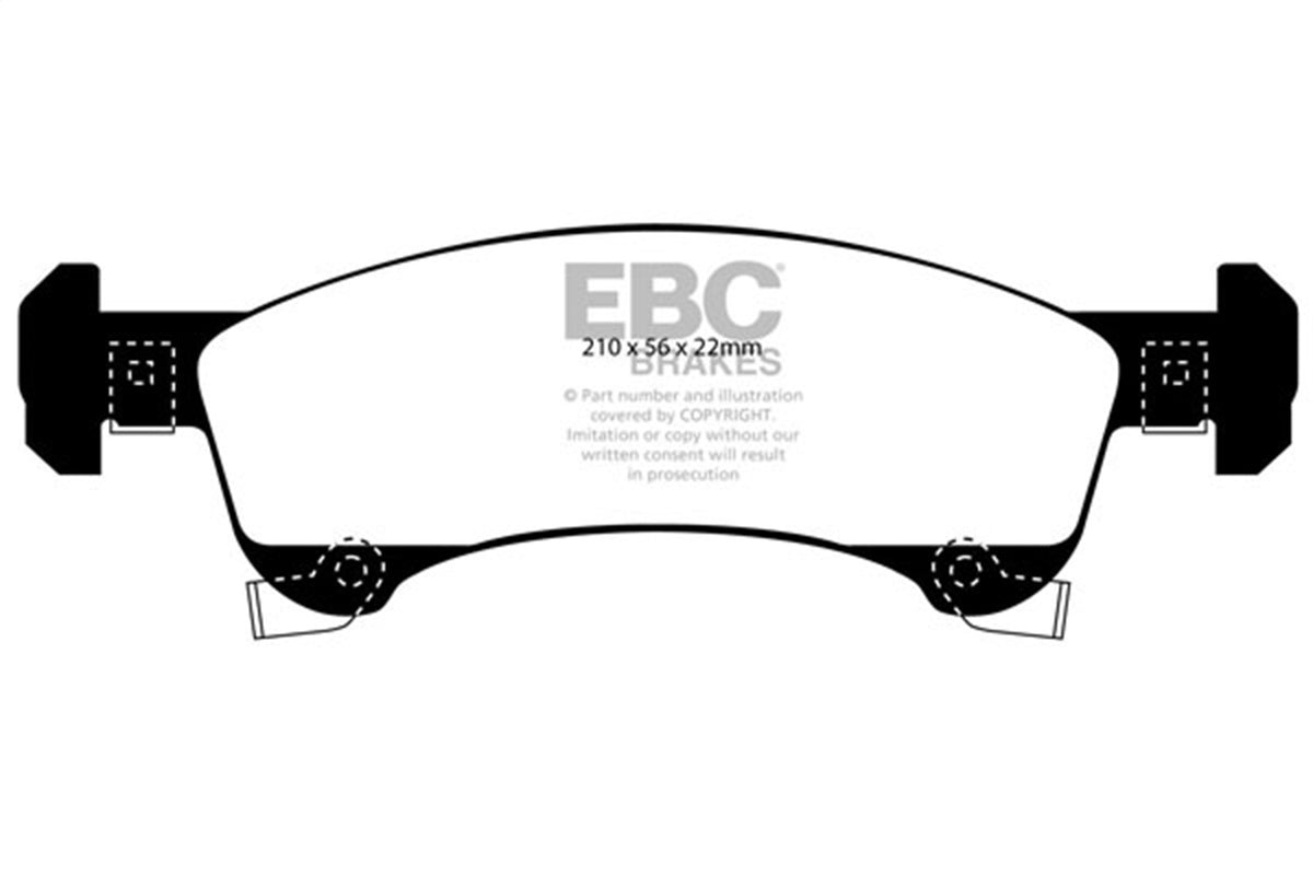 EBC Brakes - Truck/SUV Extra Duty Brake Pads - ED91651