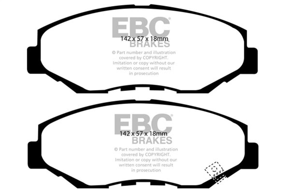 EBC Brakes - Redstuff Ceramic Low Dust Brake Pads - DP31655C