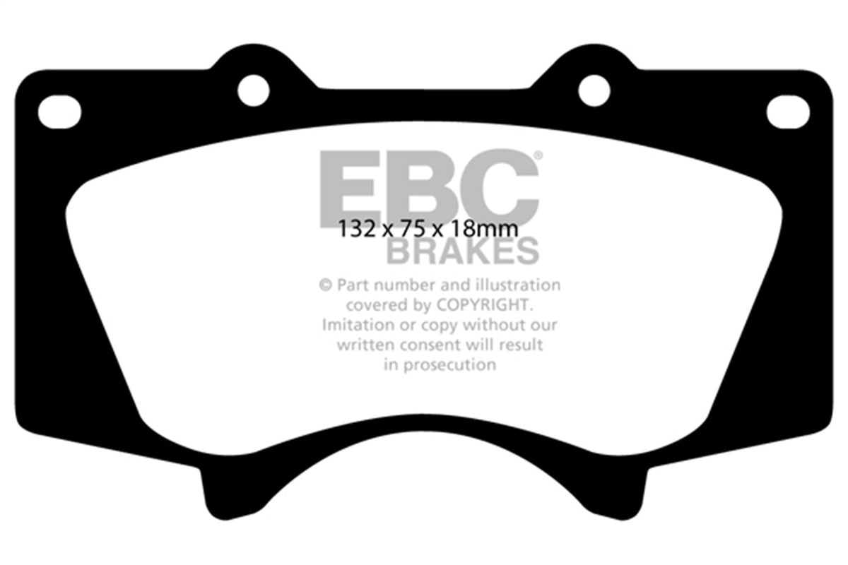 EBC Brakes - 6000 Series Greenstuff Truck/SUV Brakes Disc Pads - DP61657