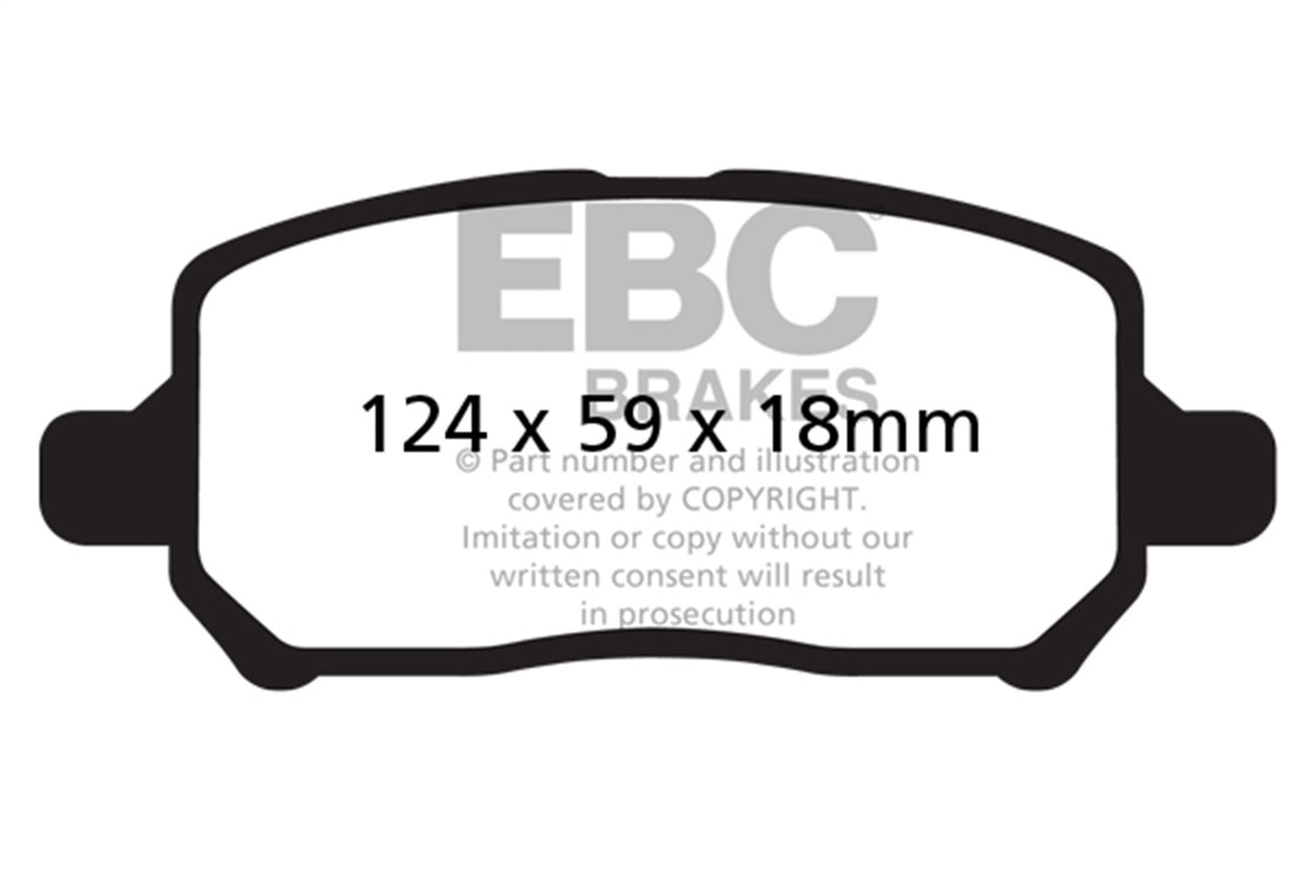 EBC Brakes - Ultimax OEM Replacement Brake Pads - UD956