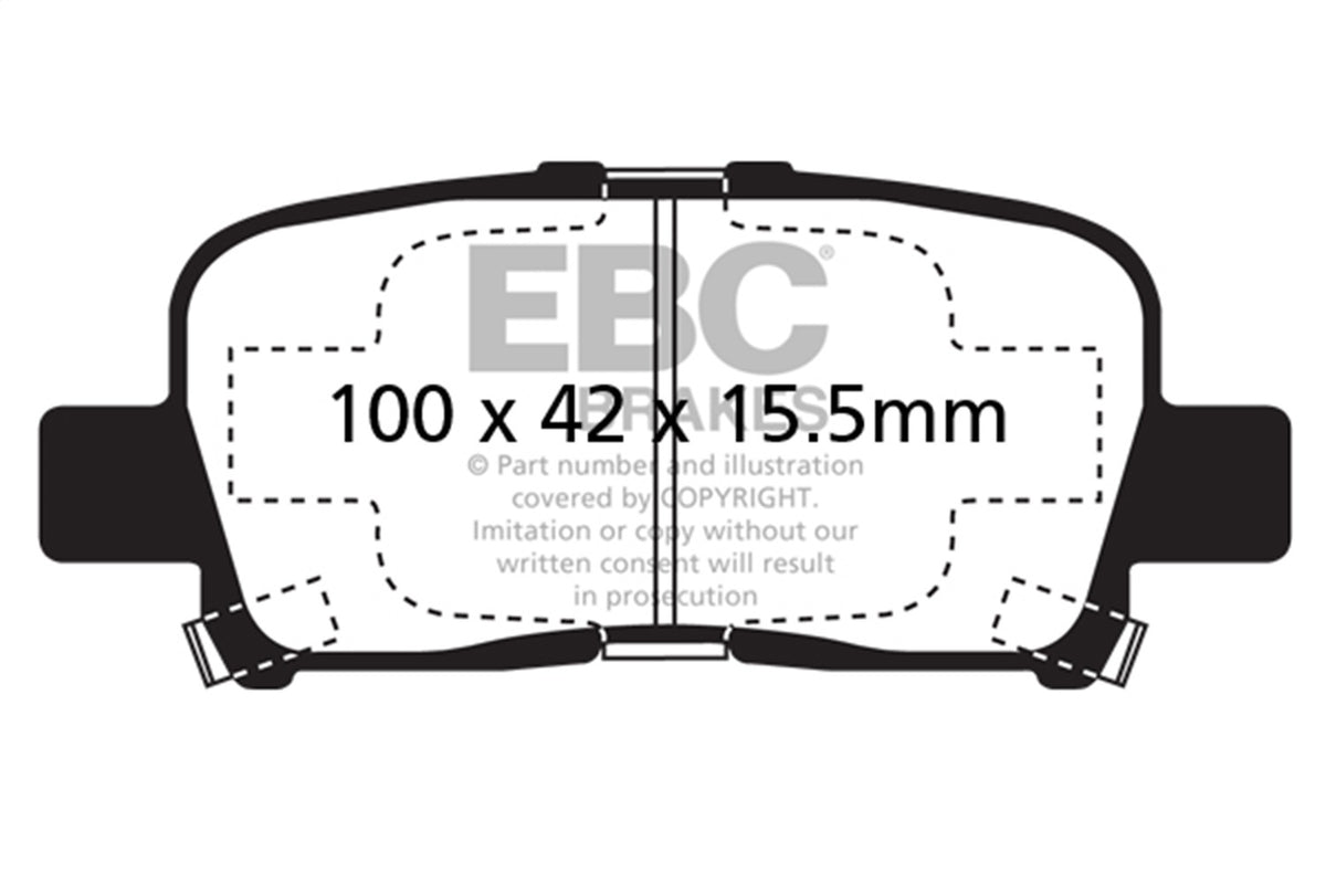 EBC Brakes - 6000 Series Greenstuff Truck/SUV Brakes Disc Pads - DP61662
