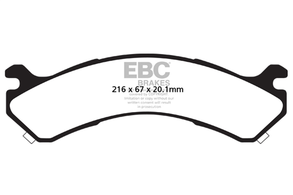 EBC Brakes - 6000 Series Greenstuff Truck/SUV Brakes Disc Pads - DP61663