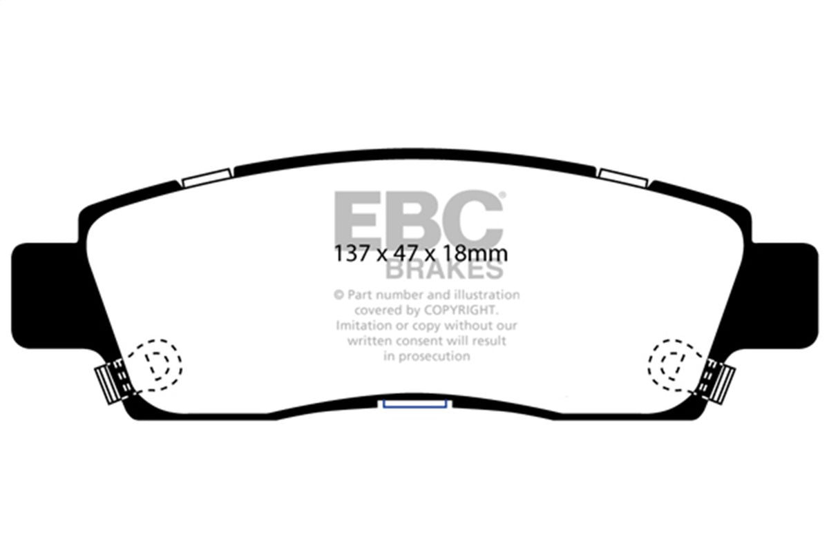 EBC Brakes - 6000 Series Greenstuff Truck/SUV Brakes Disc Pads - DP61672