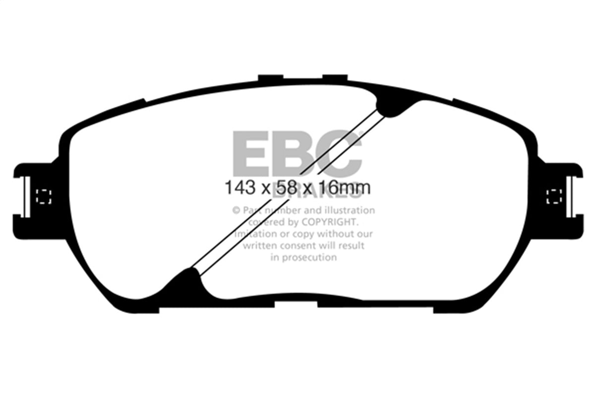 EBC Brakes - 6000 Series Greenstuff Truck/SUV Brakes Disc Pads - DP61674