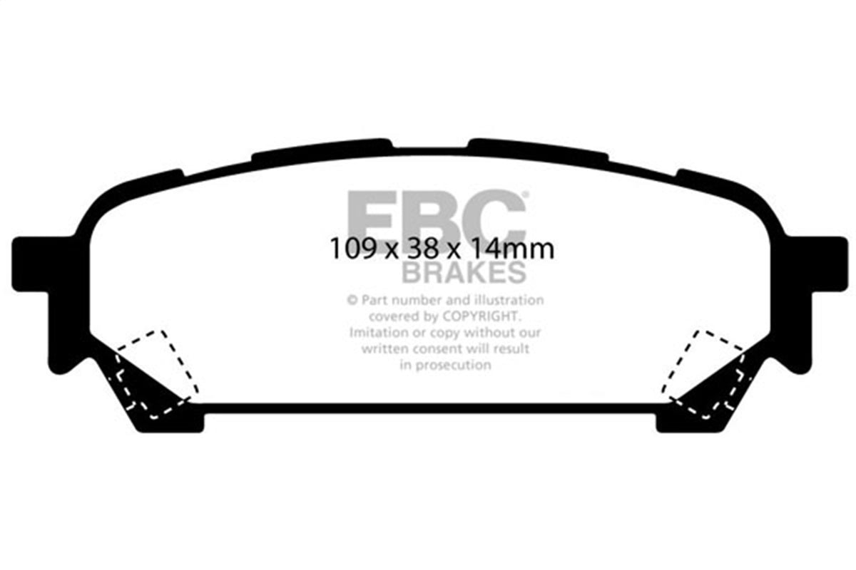EBC Brakes - Ultimax OEM Replacement Brake Pads - UD1004