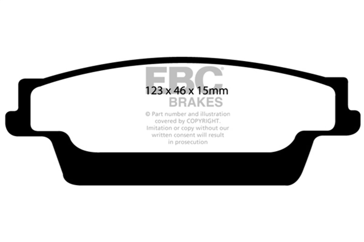 EBC Brakes - Redstuff Ceramic Low Dust Brake Pads - DP31693C