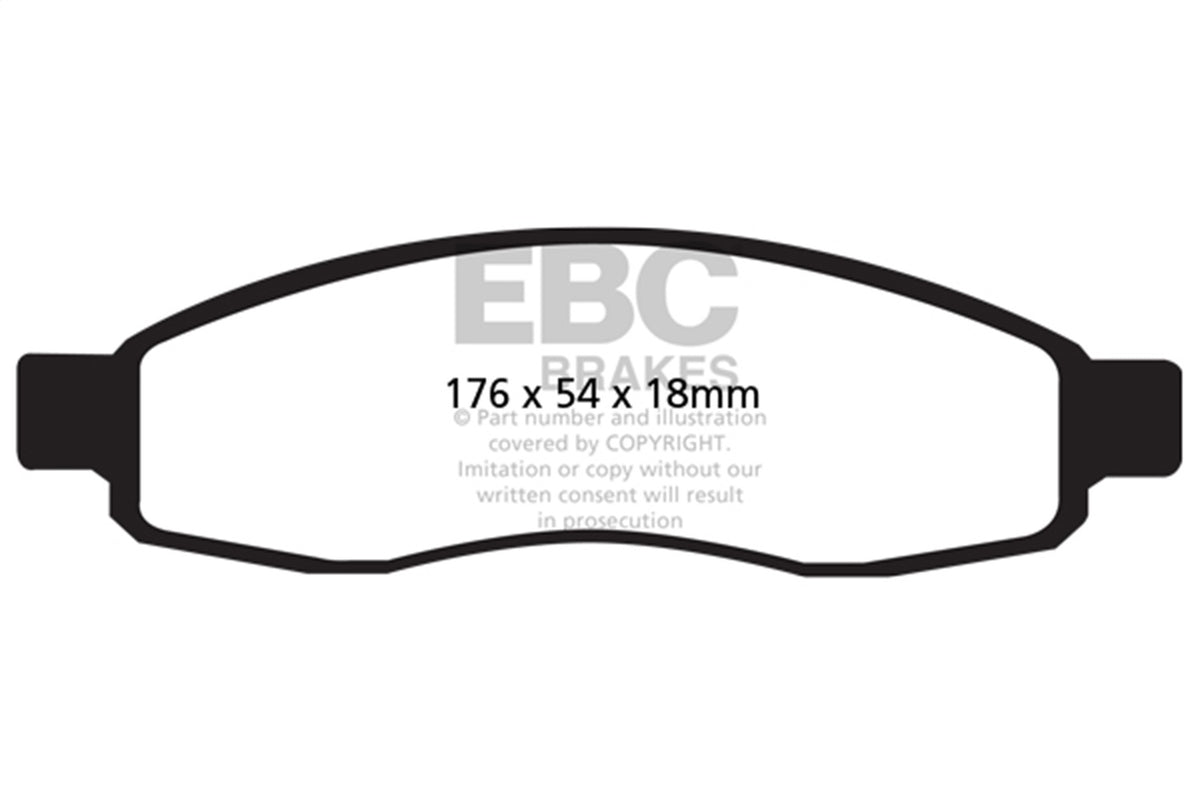 EBC Brakes - Ultimax OEM Replacement Brake Pads - UD1015