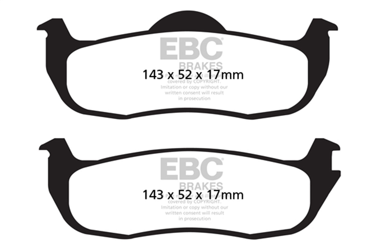 EBC Brakes - Truck/SUV Extra Duty Brake Pads - ED91707