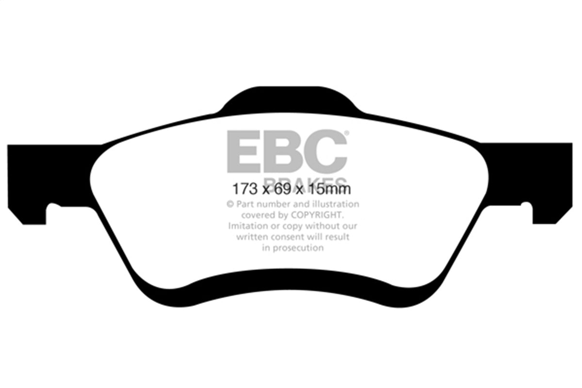 EBC Brakes - 6000 Series Greenstuff Truck/SUV Brakes Disc Pads - DP61709