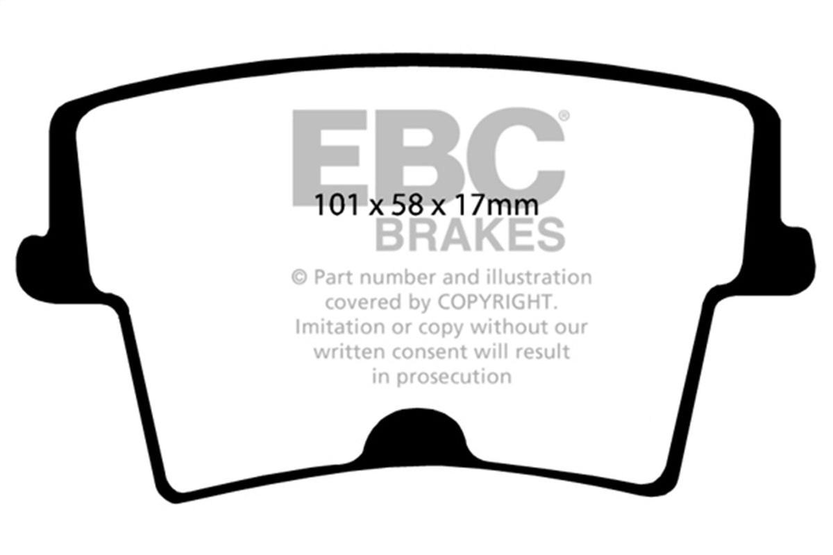 EBC Brakes - Redstuff Ceramic Low Dust Brake Pads - DP31722C