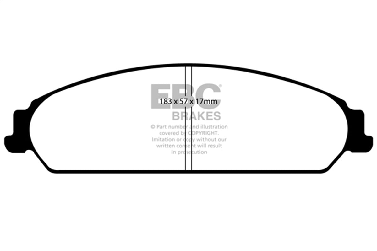 EBC Brakes - Redstuff Ceramic Low Dust Brake Pads - DP31724C