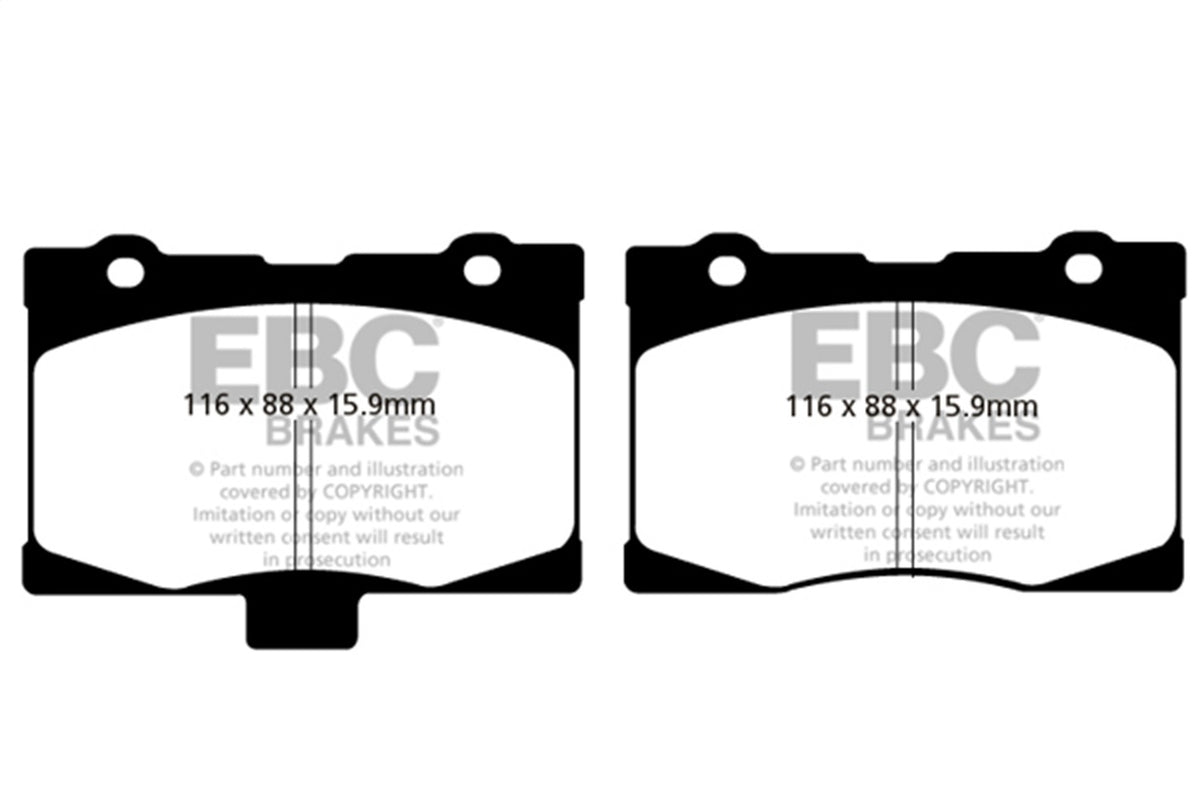 EBC Brakes - Ultimax OEM Replacement Brake Pads - UD1091