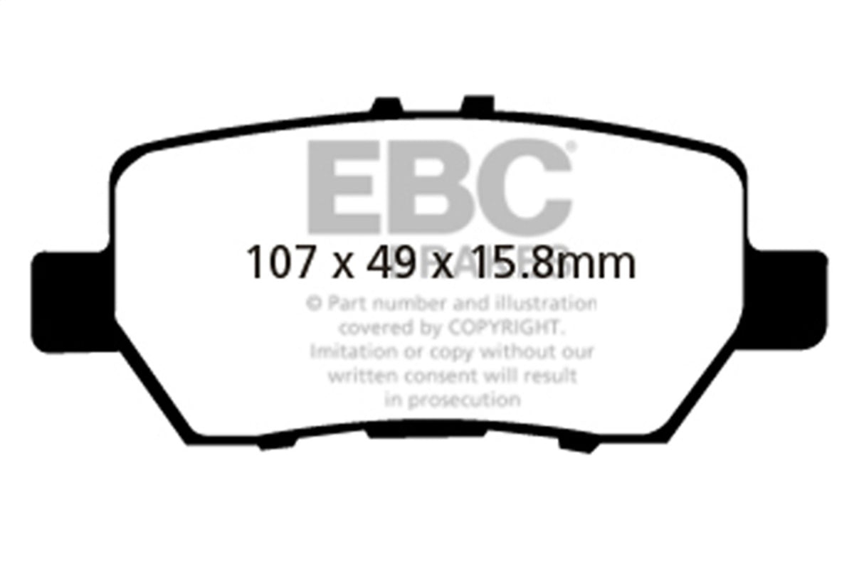 EBC Brakes - Redstuff Ceramic Low Dust Brake Pads - DP31736C