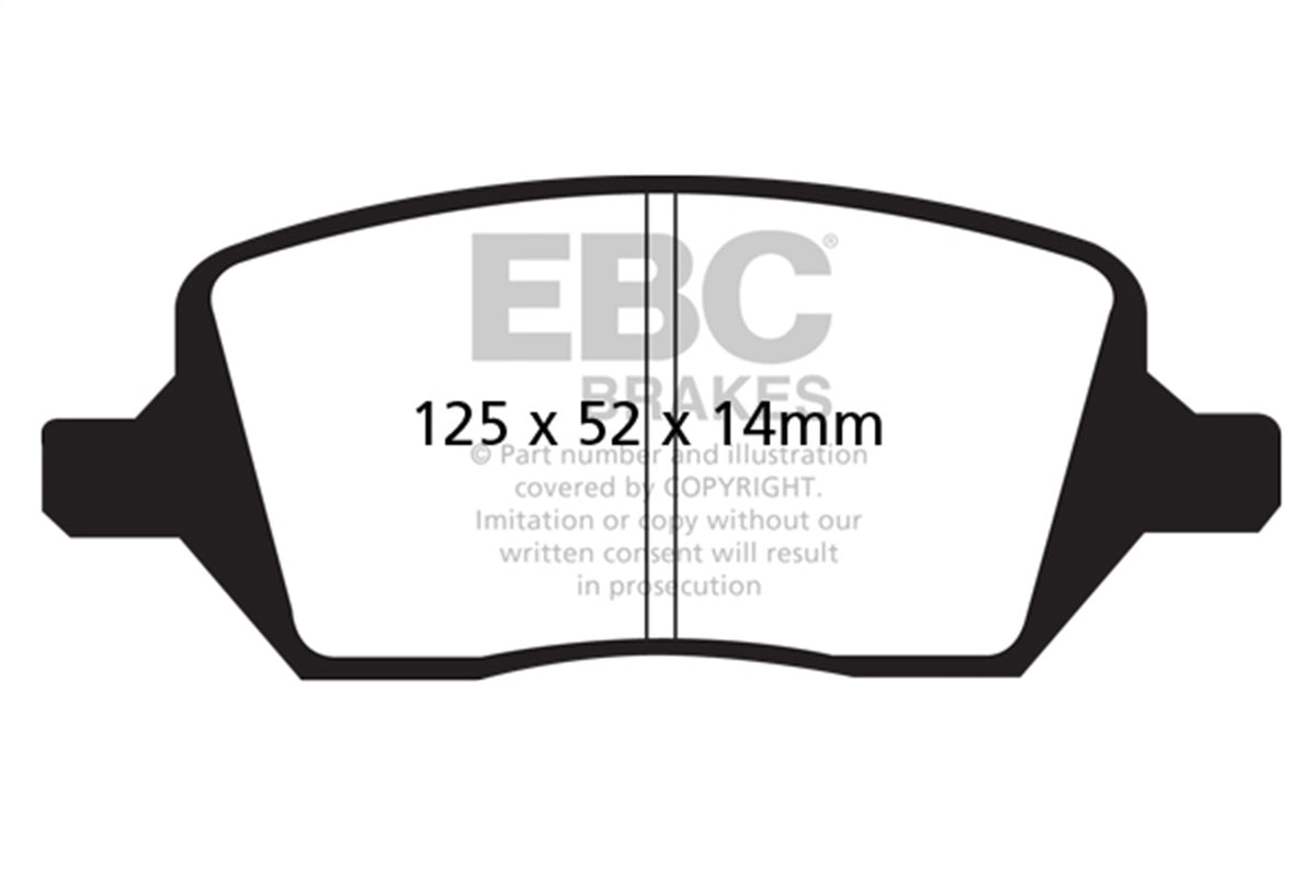 EBC Brakes - Ultimax OEM Replacement Brake Pads - UD1093
