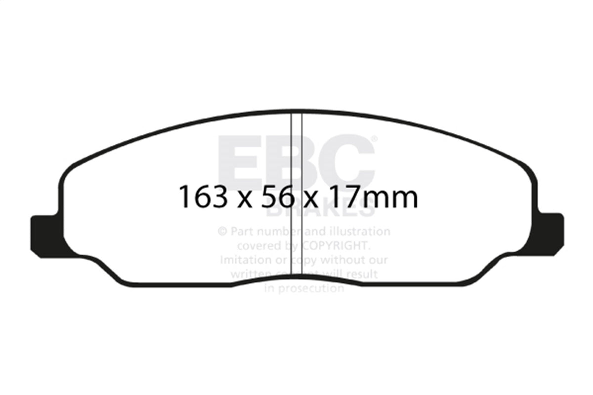 EBC Brakes - Redstuff Ceramic Low Dust Brake Pads - DP31740C