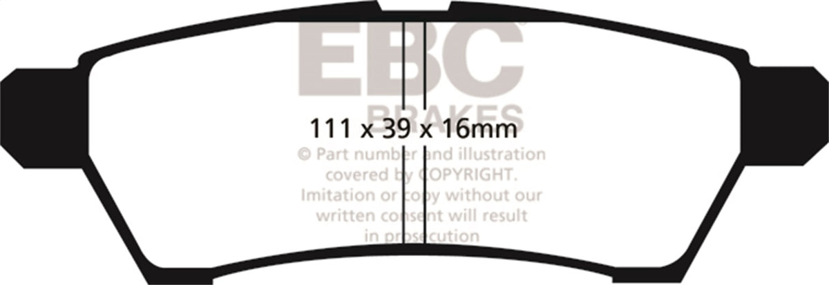 EBC Brakes - 6000 Series Greenstuff Truck/SUV Brakes Disc Pads - DP61746