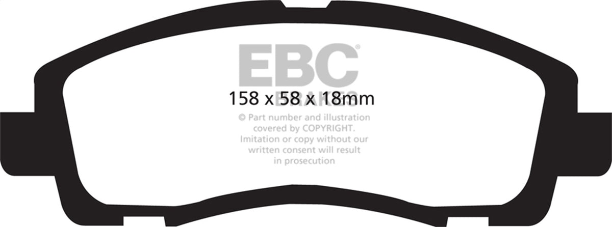 EBC Brakes - Redstuff Ceramic Low Dust Brake Pads - DP31753C