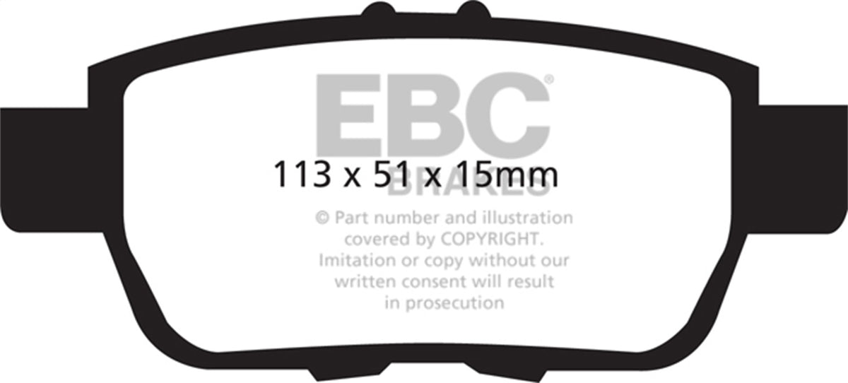 EBC Brakes - 6000 Series Greenstuff Truck/SUV Brakes Disc Pads - DP61754