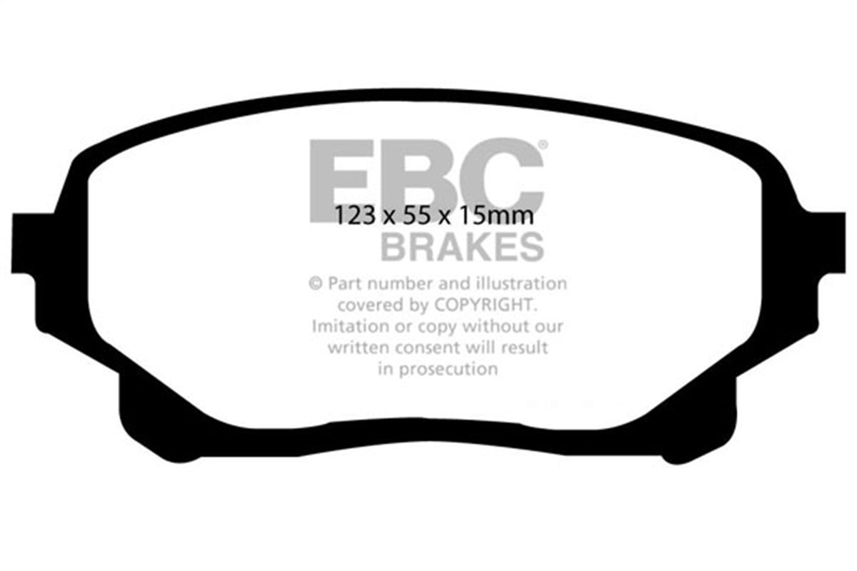 EBC Brakes - 6000 Series Greenstuff Truck/SUV Brakes Disc Pads - DP61756