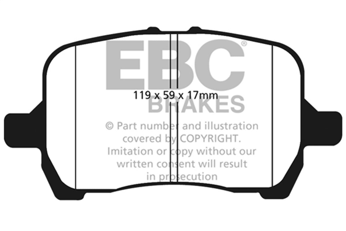EBC Brakes - Redstuff Ceramic Low Dust Brake Pads - DP31763C