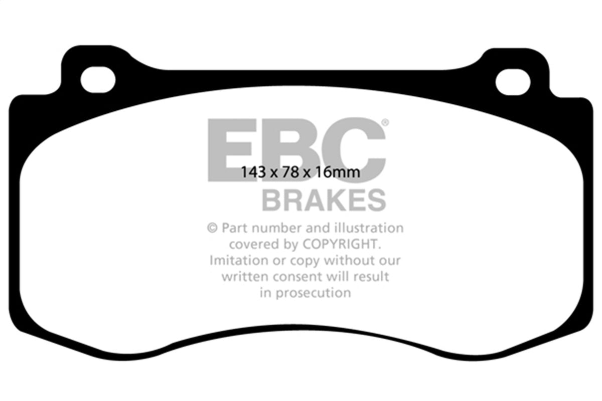 EBC Brakes - Redstuff Ceramic Low Dust Brake Pads - DP31764C