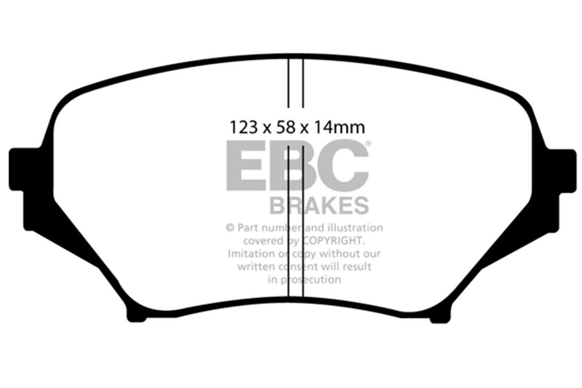 EBC Brakes - Redstuff Ceramic Low Dust Brake Pads - DP31774C