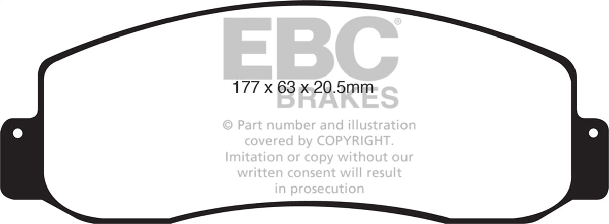 EBC Brakes - 6000 Series Greenstuff Truck/SUV Brakes Disc Pads - DP61777