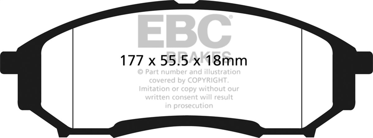 EBC Brakes - 6000 Series Greenstuff Truck/SUV Brakes Disc Pads - DP61778