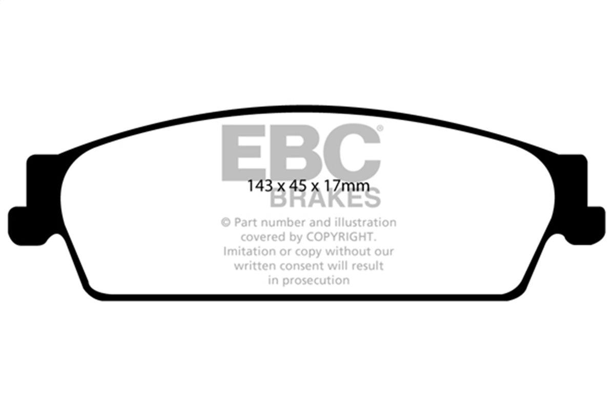 EBC Brakes - Truck/SUV Extra Duty Brake Pads - ED91780