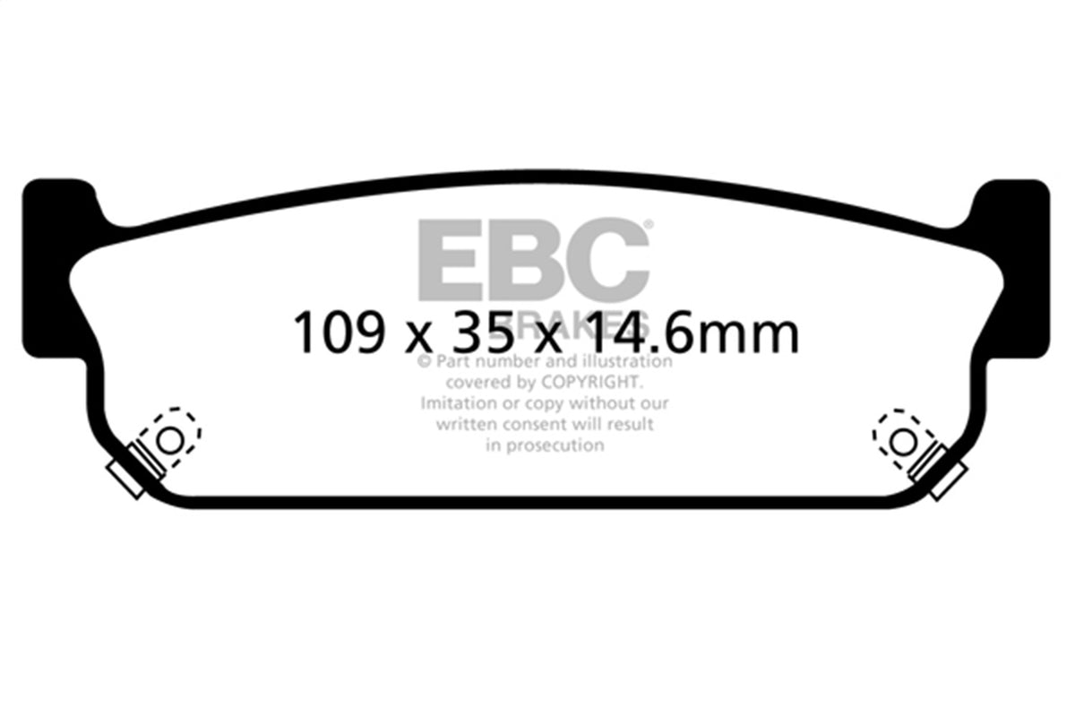 EBC Brakes - Redstuff Ceramic Low Dust Brake Pads - DP31784C